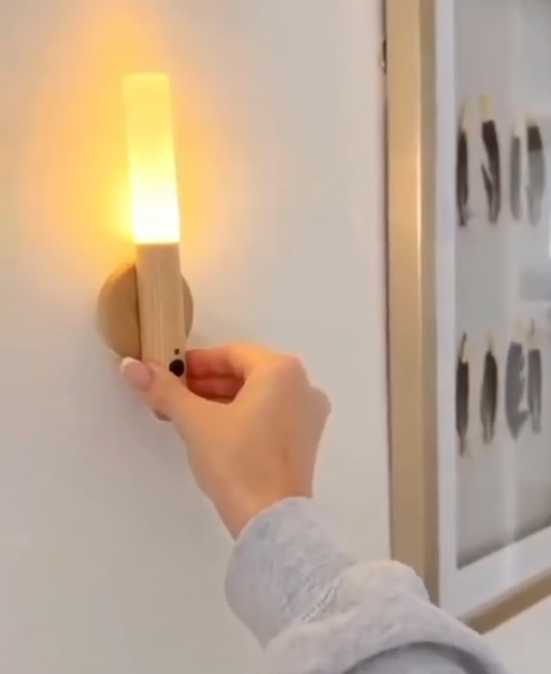 چراغ هوشمند طرح چوب سنسوردار